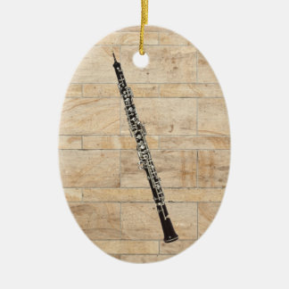 Ornement Ovale En Céramique Pendentif ovale d'ornement de hautbois