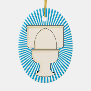 Ornement Ovale En Céramique Professions - plombier - SRF