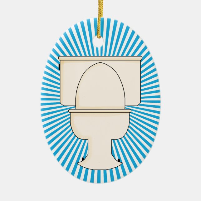 Ornement Ovale En Céramique Professions - plombier - SRF (Devant)