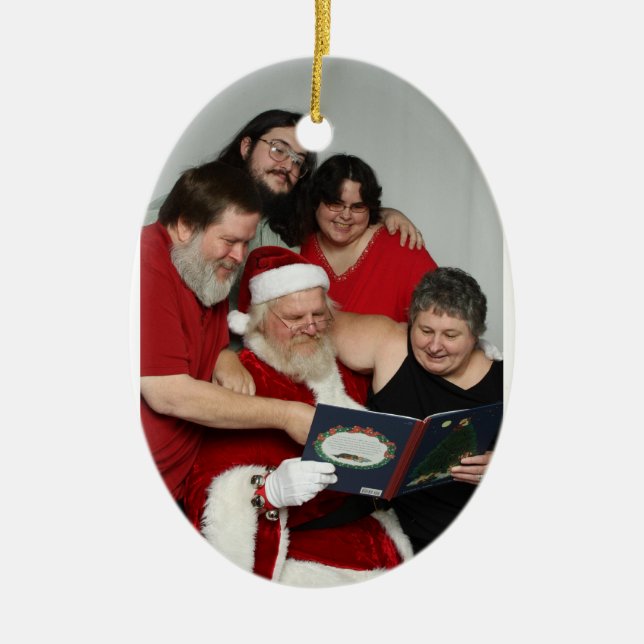 Ornement Ovale En Céramique Qualité #2 de Christmasy (Devant)
