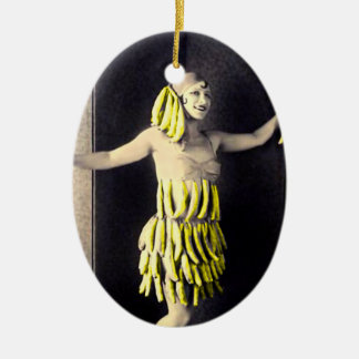 Ornement Ovale En Céramique Robe de banane
