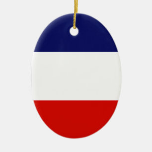 ORNEMENT OVALE EN CÉRAMIQUE ST PIERRE