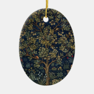 Ornement Ovale En Céramique Tree of Life