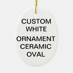 Ornement ovale fait sur commande d'arbre de Noël
