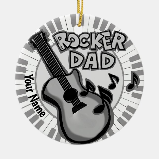 Ornement Papa Rocker (Devant)