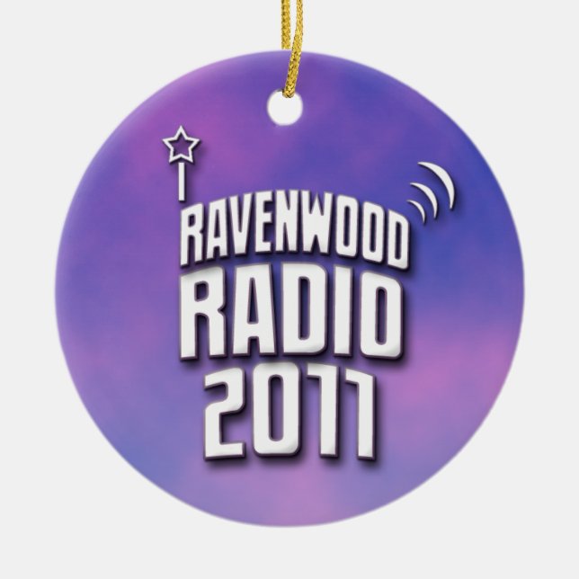 Ornement par radio 2011 de vacances de Ravenwood (Devant)