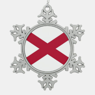 Ornement patriotique de flocon de neige avec drape