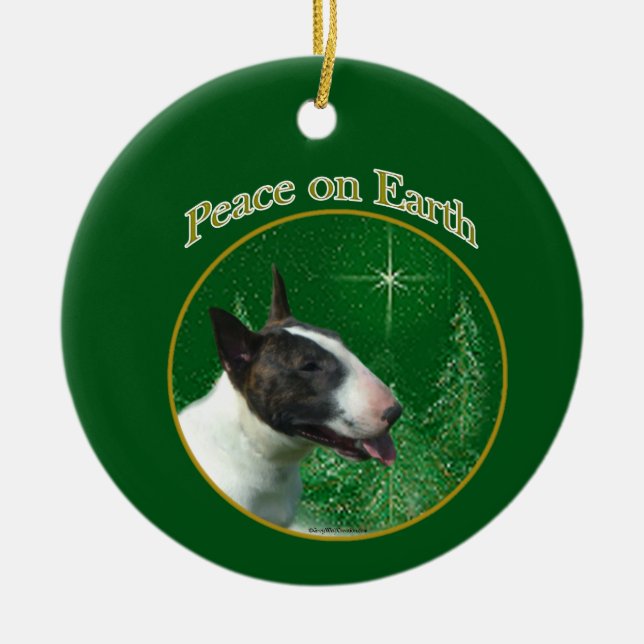 Ornement Peace Bull Terrier (Devant)