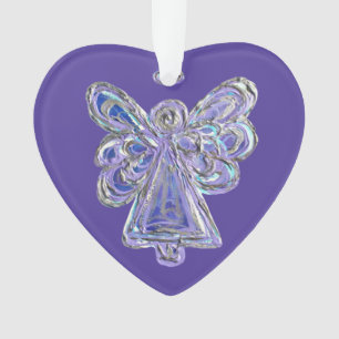 Ornement Pendentif de Noël de l'ange gardien pourp