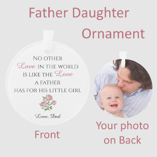 Ornement père fille avec photo