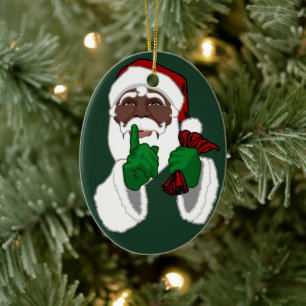 Ornement Père Noël Africain Black Père Noël Décor