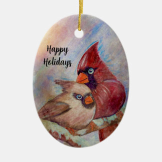 Ornement personnalisable Cardinal art peinture