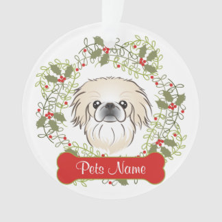 Ornement personnalisable de Pekingese