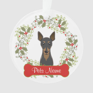 Ornement personnalisable de Pinscher miniature