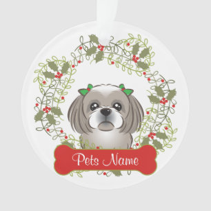 Ornement personnalisable de Shih Tzu