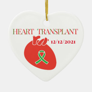 Ornement personnalisable pour transplantation card