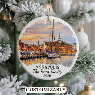 Ornement personnalisé d'Annapolis, Maryland sur me