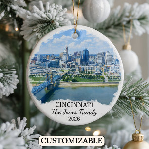 Ornement personnalisé de Cincinnati, Ohio sur mesu