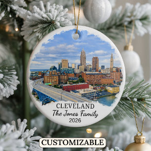 Ornement personnalisé de Cleveland, Ohio sur mesur