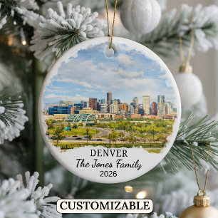 Ornement personnalisé de Denver, Colorado sur mesu
