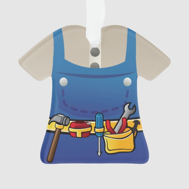 Ornement personnalisé de dépanneur de bricoleur (devant)