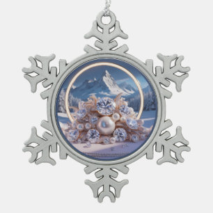 Ornement personnalisé de flocon de neige