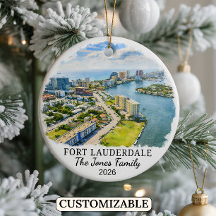 Ornement personnalisé de Fort Lauderdale, Floride