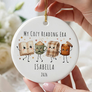 Ornement Personnalisé de l'Ère de Lecture Cozy