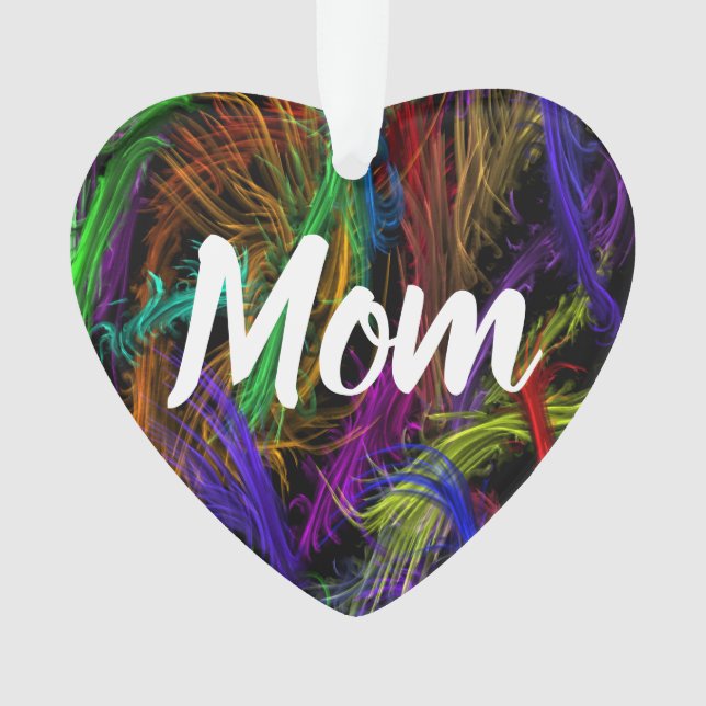 Ornement personnalisé de maman (devant)