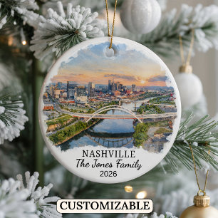 Ornement personnalisé de Nashville, Tennessee sur