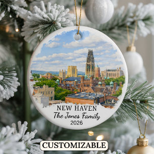 Ornement personnalisé de New Haven sur mesure Conn