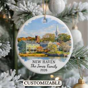 Ornement personnalisé de New Haven sur mesure Conn