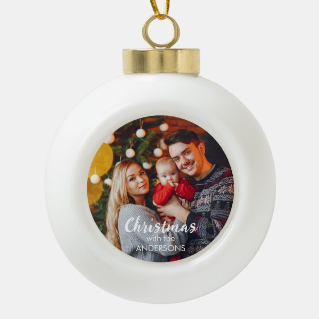 Ornement personnalisé de Noël (Devant)