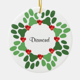 Ornement personnalisé de Noël d'animal familier