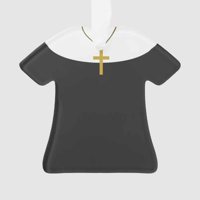 Ornement personnalisé de Noël de soeur de nonne (devant)