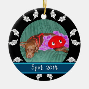 Ornement personnalisé de photo de chien de