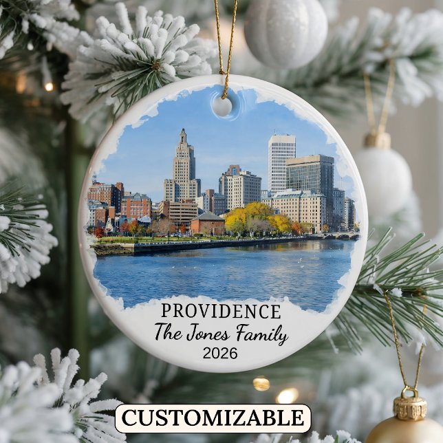 Ornement personnalisé de Providence, Rhode Island (Créateur téléchargé)