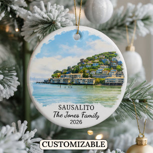 Ornement personnalisé de Sausalito, Californie sur