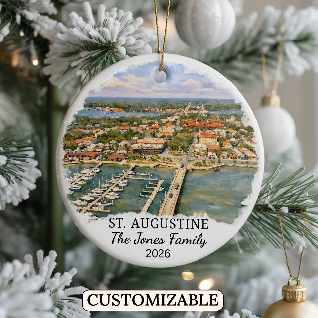 Ornement personnalisé de St. Augustine Décoration  (Créateur téléchargé)