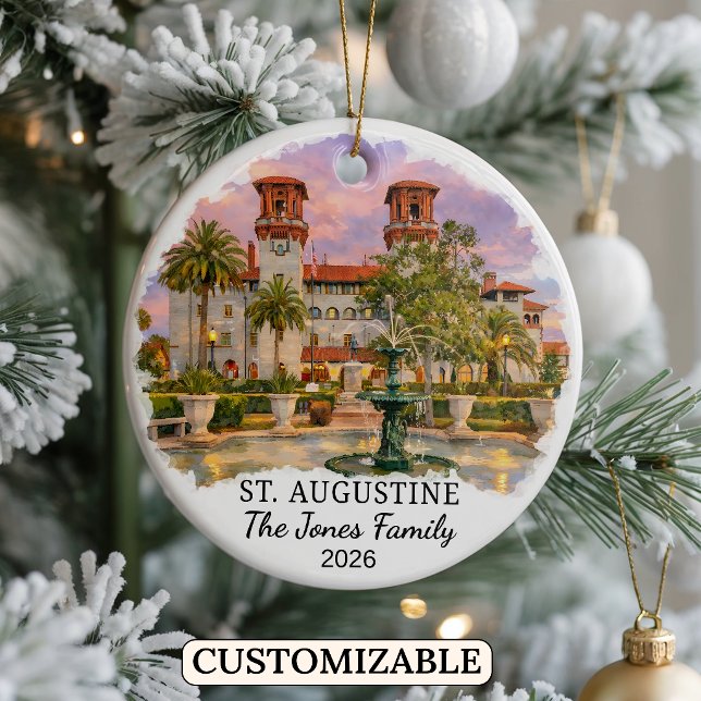 Ornement personnalisé de St. Augustine Décoration  (Créateur téléchargé)