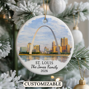 Ornement personnalisé de St. Louis, Missouri sur m