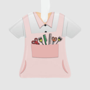 Ornement personnalisé d'esthéticien de coiffeur