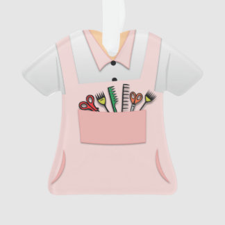 Ornement personnalisé d'esthéticien de coiffeur