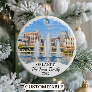 Ornement personnalisé d'Orlando, Floride sur mesur
