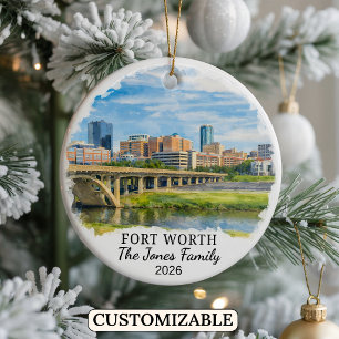 Ornement personnalisé Fort Worth, Texas sur mesure