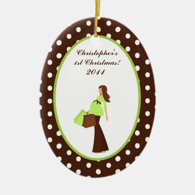 Ornement Personnalisé G Mod Maman Polka Do (Devant)