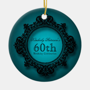 Ornement personnalisé par anniversaire vintage de