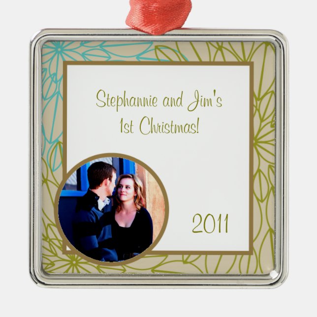 Ornement personnalisé personnalisé éclatement flor (Devant)