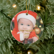 Ornement personnalisé pour le premier Noël de bébé