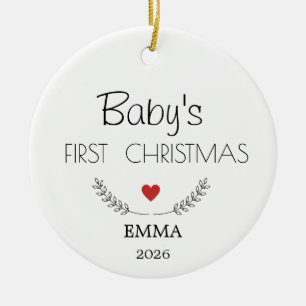 Ornement personnalisé pour le premier Noël de bébé